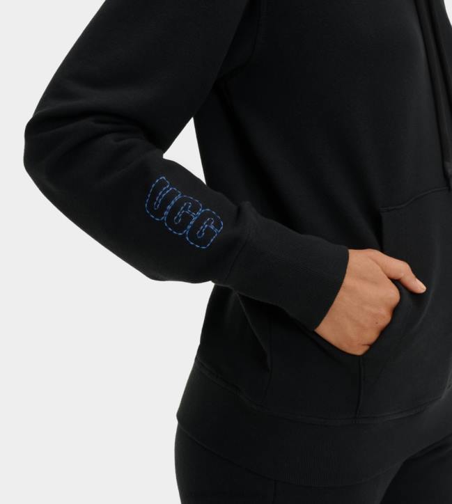 sudadera con capucha negro mujer UGG 4VBT964