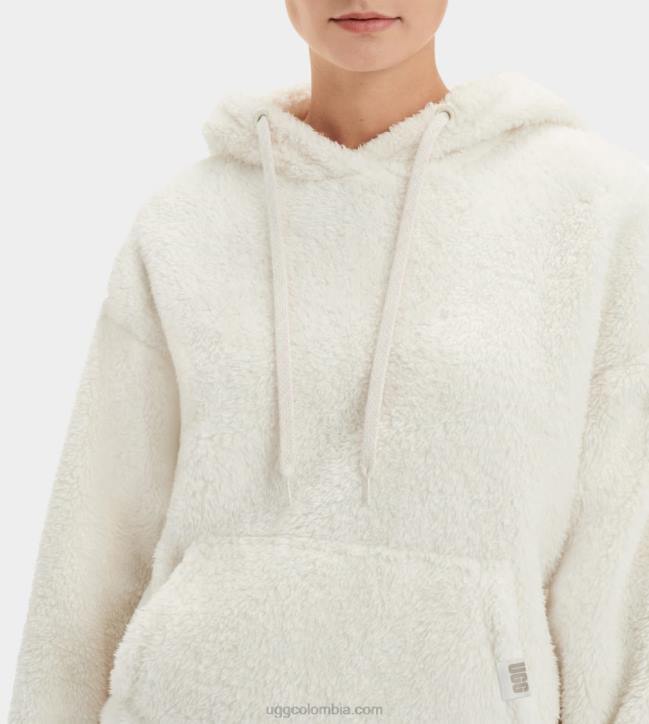 sudadera con capucha sherpa loyra crema mujer UGG 4VBT2073
