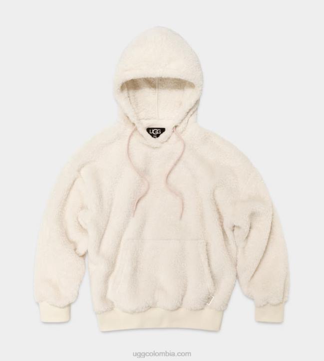 sudadera con capucha sherpa loyra crema mujer UGG 4VBT2073