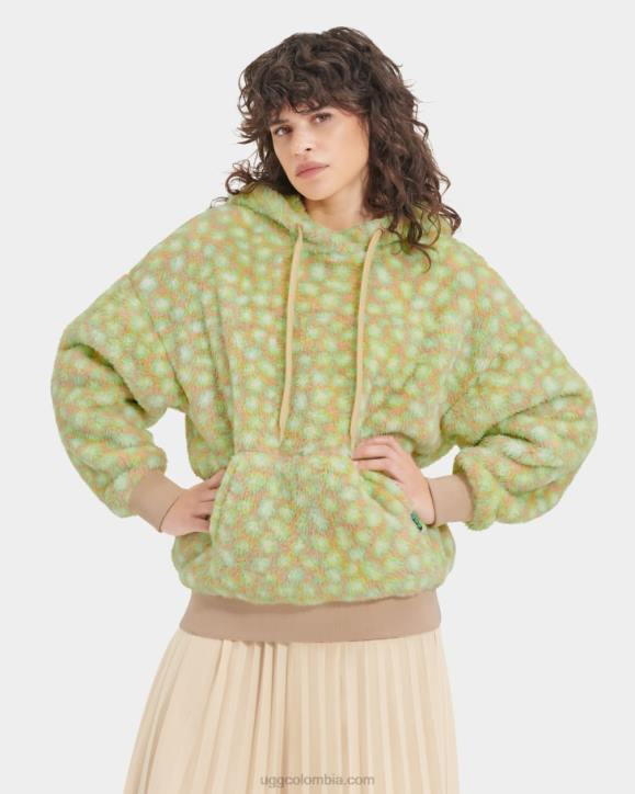 sudadera con capucha sherpa loyra edamame manchado mujer UGG 4VBT1282