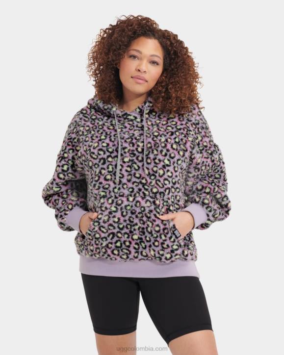 sudadera con capucha sherpa loyra manchas negras mujer UGG 4VBT1283