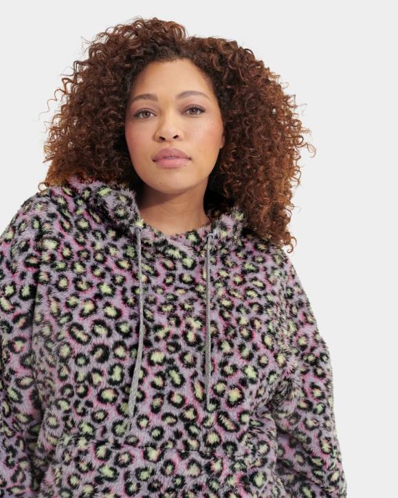 sudadera con capucha sherpa loyra manchas negras mujer UGG 4VBT1283