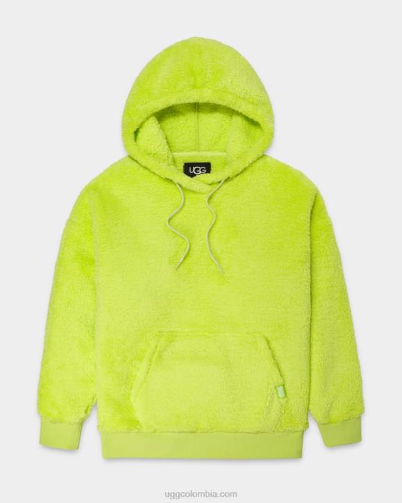 sudadera con capucha sherpa loyra verde vibrante mujer UGG 4VBT1279