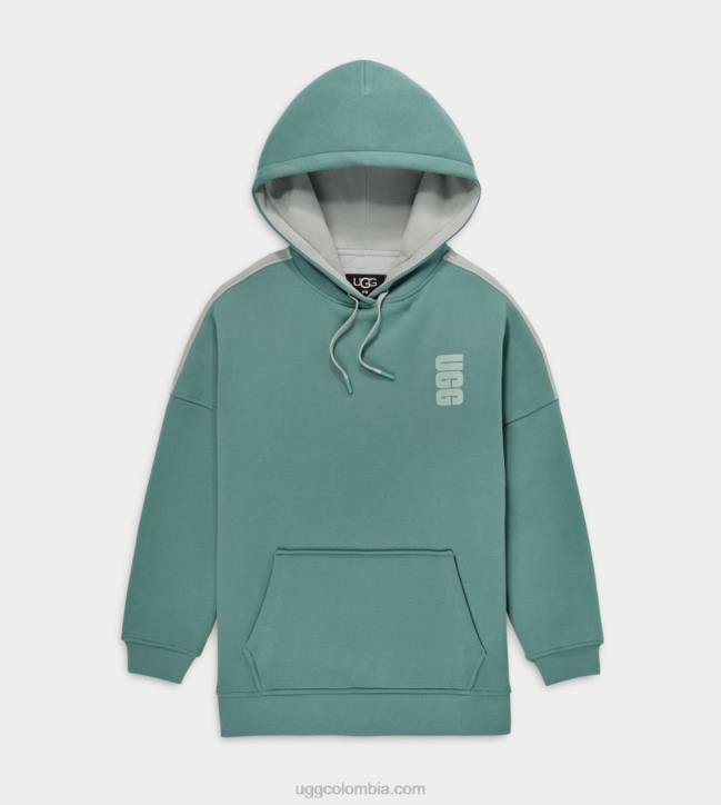 sudadera con capucha simone dos tonos aloe vera/acera mujer UGG 4VBT1144