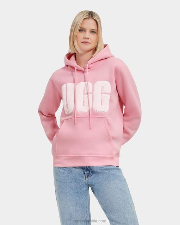 sudadera con capucha y logo fuzzy floración mujer UGG 4VBT900