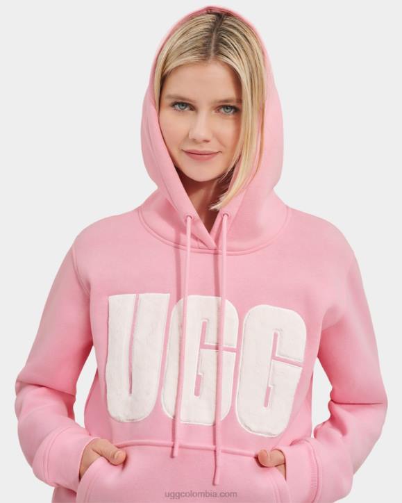 sudadera con capucha y logo fuzzy floración mujer UGG 4VBT900