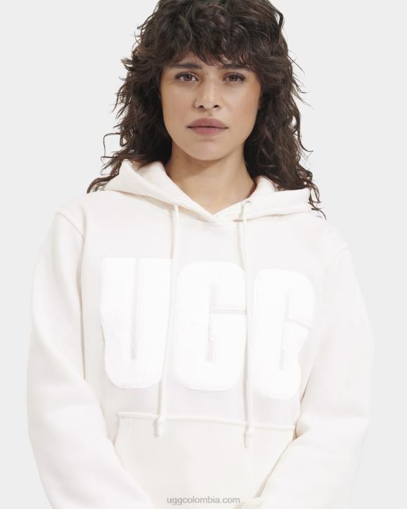 sudadera con capucha y logo fuzzy nimbo mujer UGG 4VBT901