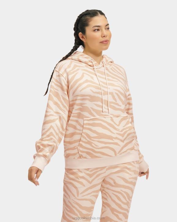 tatiana sudadera con capucha cebra cebra blanca mujer UGG 4VBT93