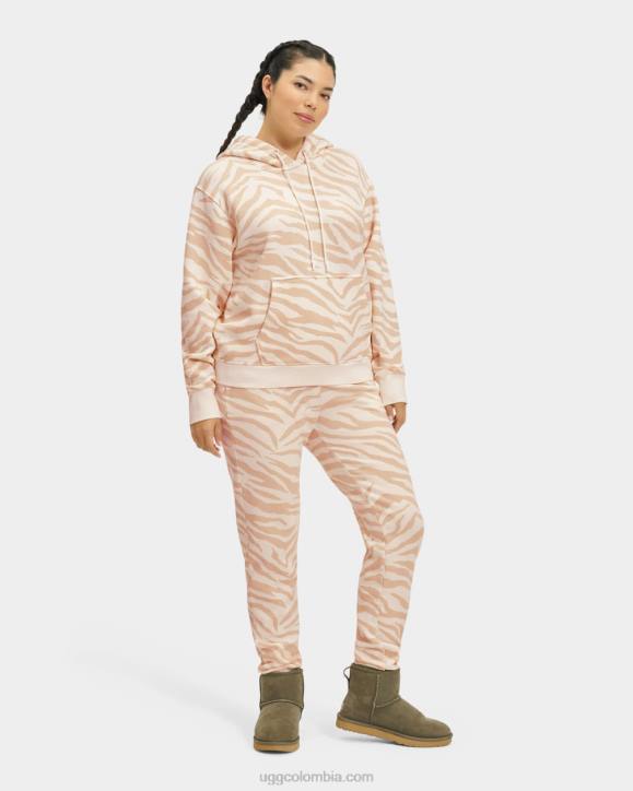 tatiana sudadera con capucha cebra cebra blanca mujer UGG 4VBT93