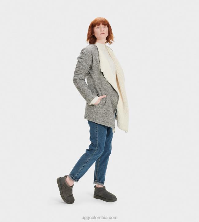 cárdigan abriana con esmoquin brezo gris mujer UGG 4VBT112