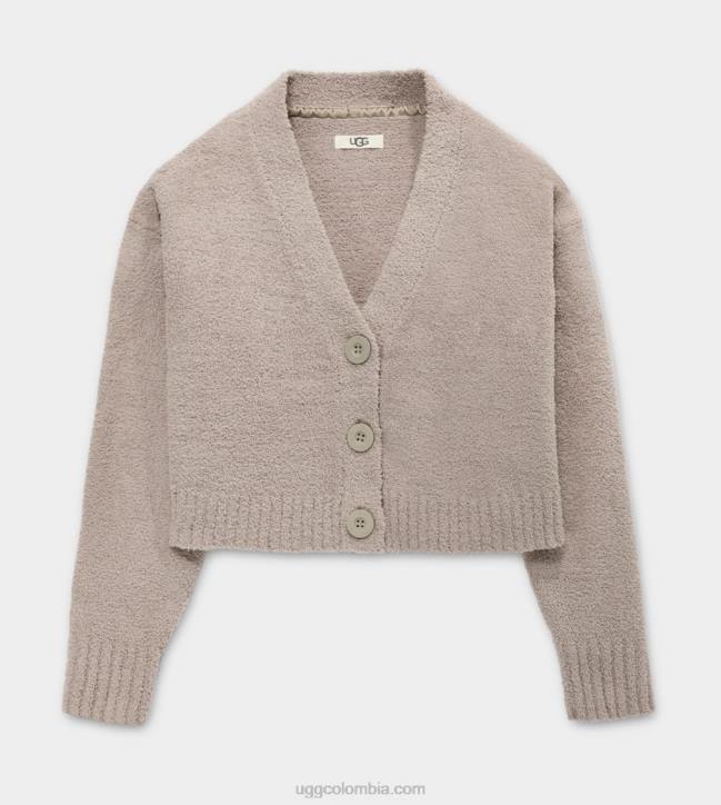 cárdigan corto de nyomi granito mujer UGG 4VBT933