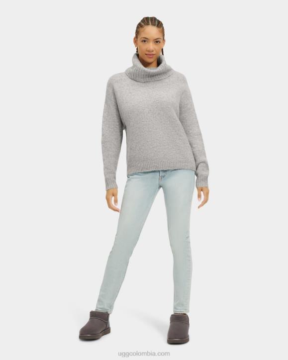jersey con cuello vuelto lylah brezo gris mujer UGG 4VBT91