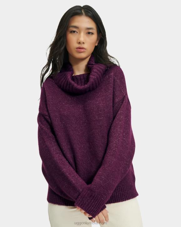 jersey de cuello vuelto lylah metalizado ciruela profunda mujer UGG 4VBT1127