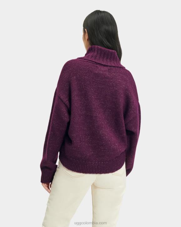 jersey de cuello vuelto lylah metalizado ciruela profunda mujer UGG 4VBT1127