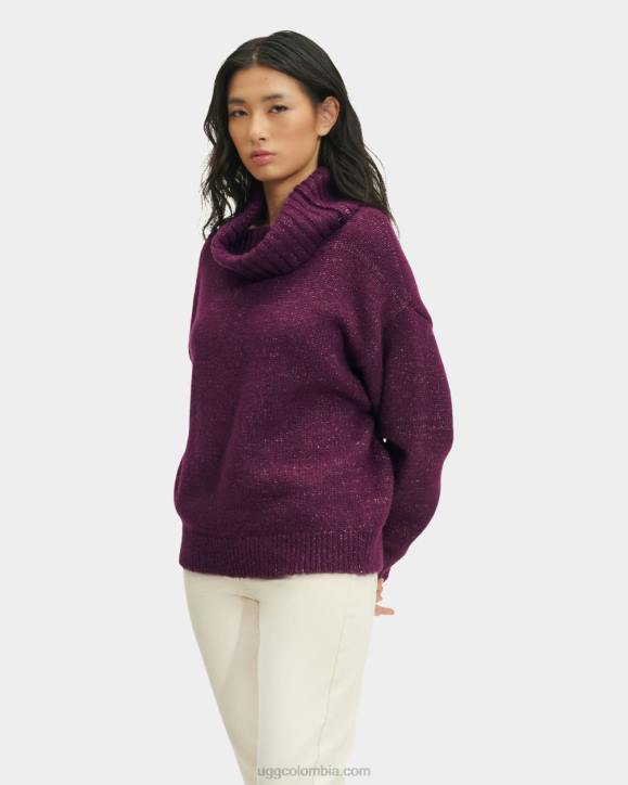 jersey de cuello vuelto lylah metalizado ciruela profunda mujer UGG 4VBT1127