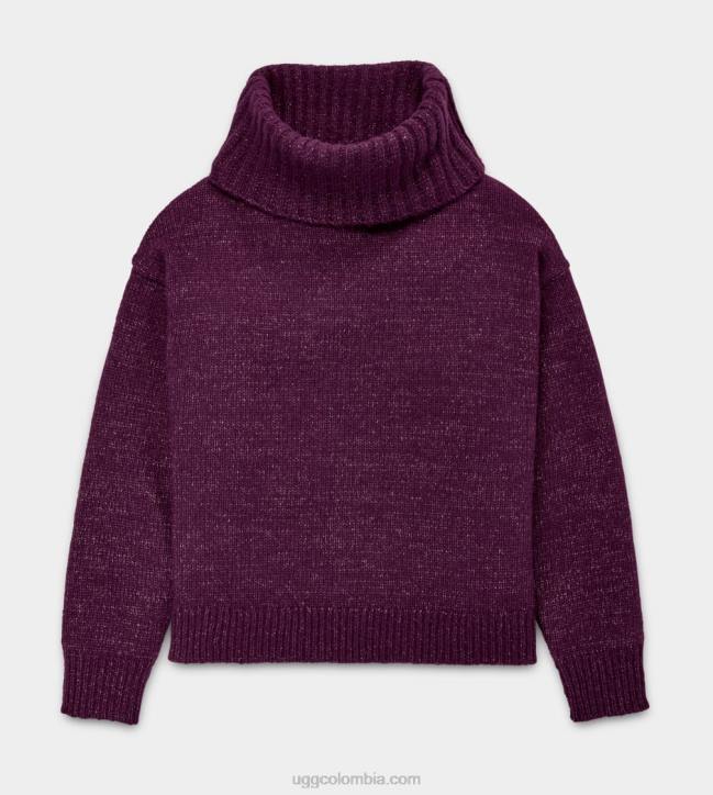 jersey de cuello vuelto lylah metalizado ciruela profunda mujer UGG 4VBT1127