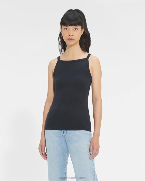 camiseta sin mangas de canalé rory negro mujer UGG 4VBT1210
