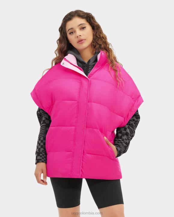 chaleco acolchado reversible sydnee rosa neón/cuarzo rosa mujer UGG 4VBT1222