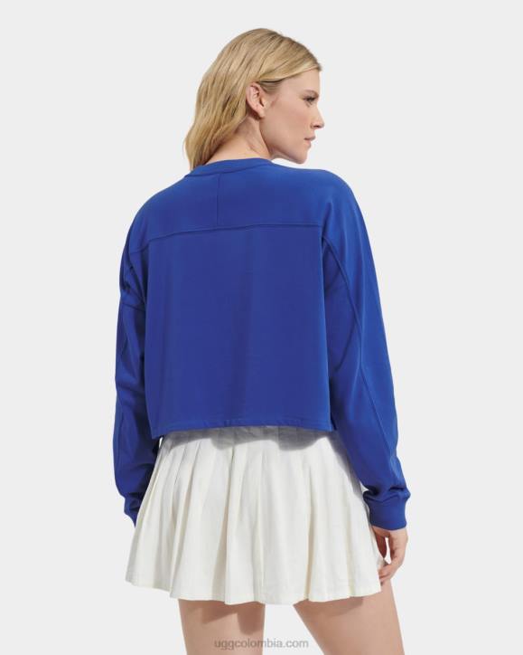 top corto de manga larga delylah azules mujer UGG 4VBT2172