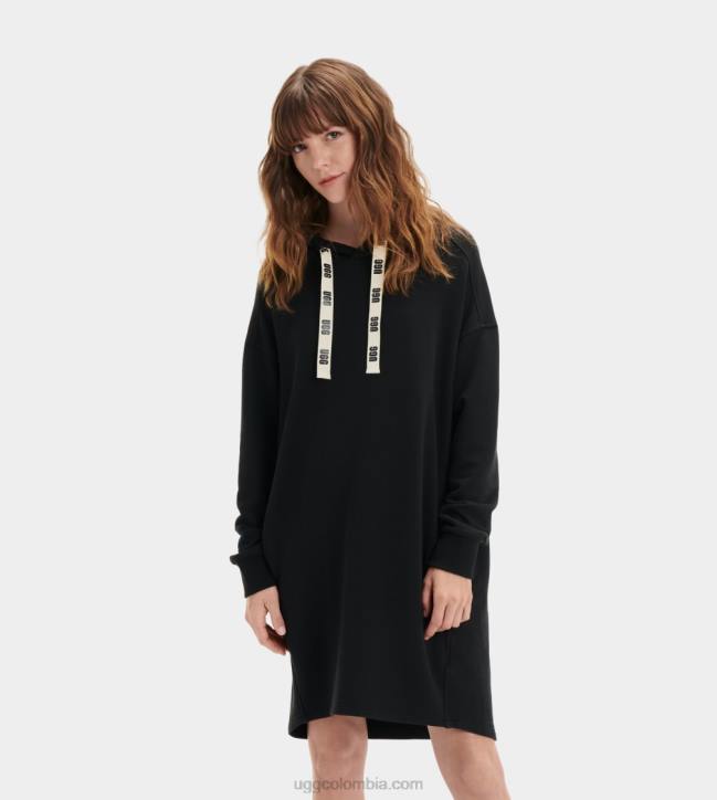 vestido con capucha aderyn negro mujer UGG 4VBT101