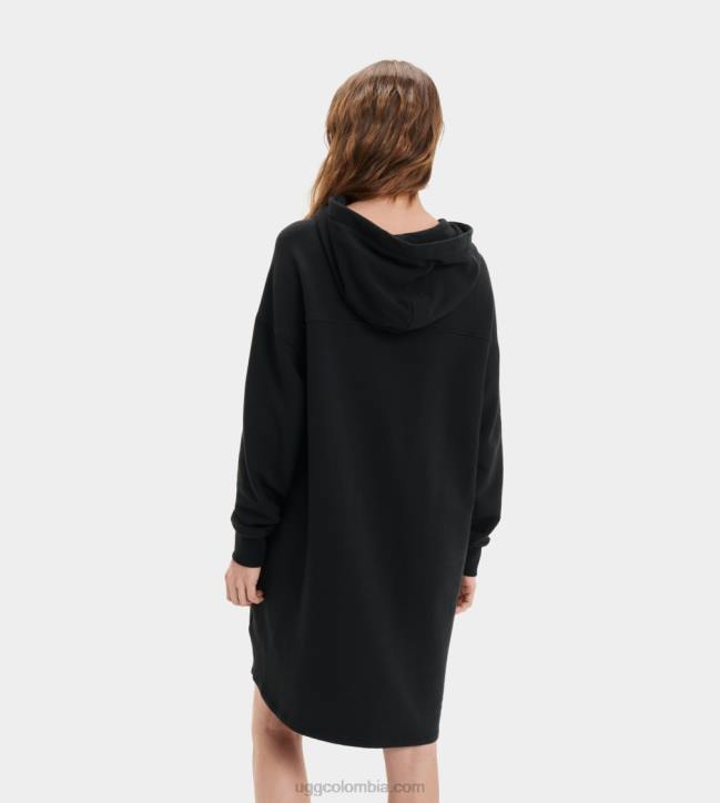 vestido con capucha aderyn negro mujer UGG 4VBT101
