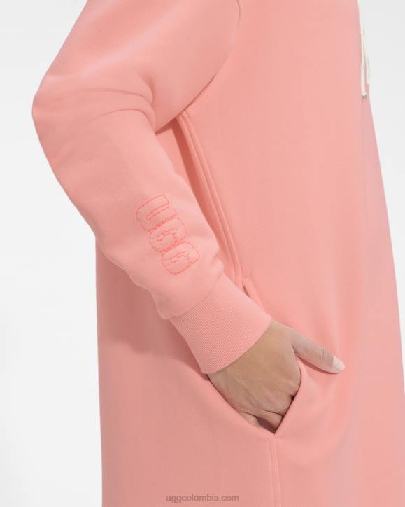 vestido con capucha aderyn ópalo rosa mujer UGG 4VBT1324