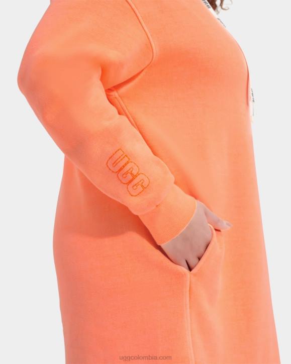 vestido con capucha aderyn sorbete de naranja mujer UGG 4VBT1327
