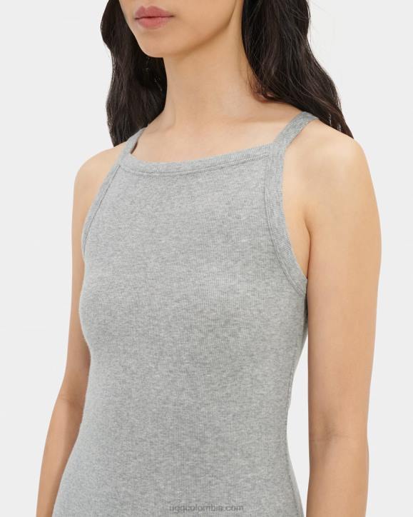 vestido de canalé brezo gris mujer UGG 4VBT1316