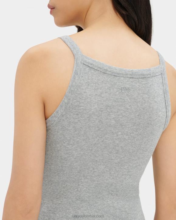 vestido de canalé brezo gris mujer UGG 4VBT1316