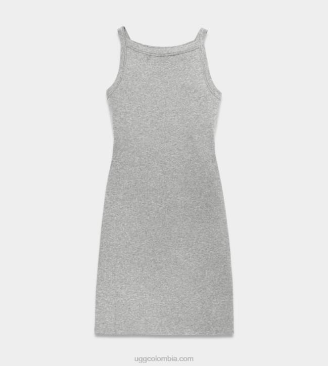 vestido de canalé brezo gris mujer UGG 4VBT1316