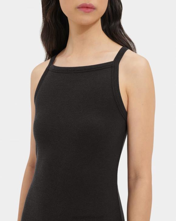 vestido de canalé negro mujer UGG 4VBT1315