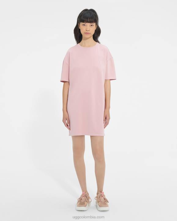 vestido estilo camiseta arcilla rosa mujer UGG 4VBT2230