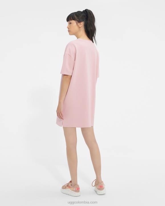 vestido estilo camiseta arcilla rosa mujer UGG 4VBT2230