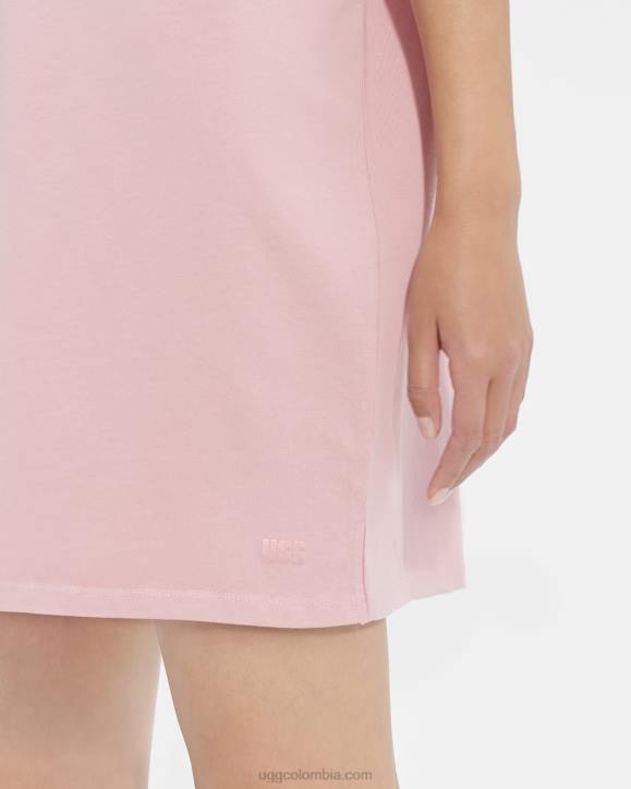 vestido estilo camiseta arcilla rosa mujer UGG 4VBT2230