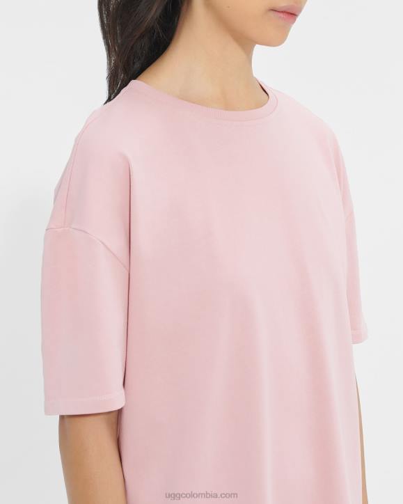 vestido estilo camiseta arcilla rosa mujer UGG 4VBT2230