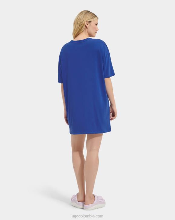 vestido estilo camiseta azules mujer UGG 4VBT2196