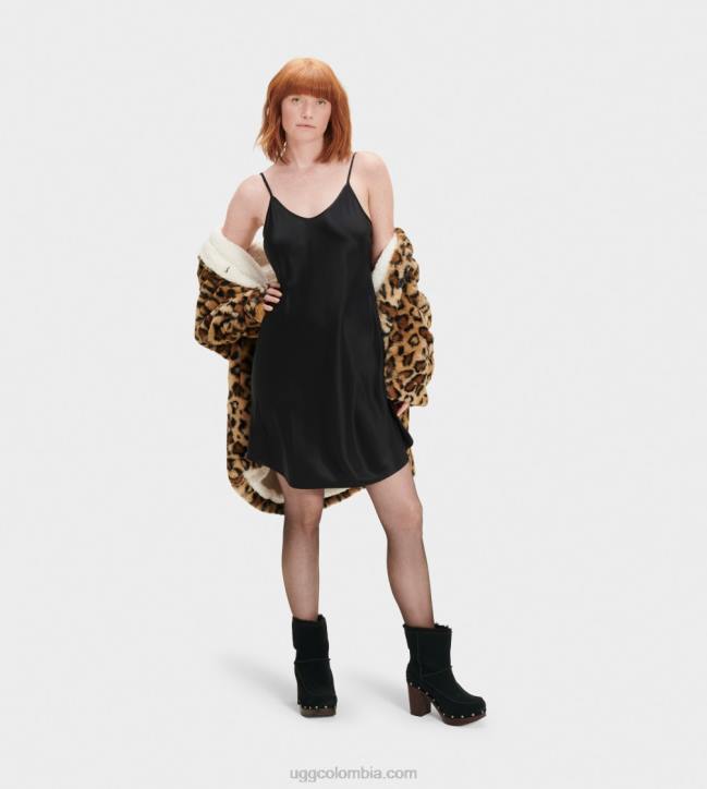 vestido lencero theda negro mujer UGG 4VBT1320 vestido lencero theda negro mujer UGG 4VBT1320