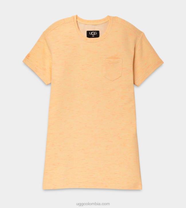 vestido nadia camiseta melange mezcla de neón amarillo mujer UGG 4VBT1106