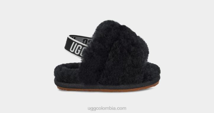 pelusa, sí, diapositiva negro bebé UGG 4VBT335