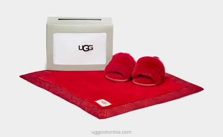 pelusa, sí, diapositiva y amor rojo samba bebé UGG 4VBT2217