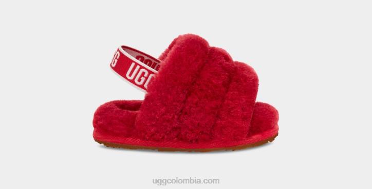 pelusa, sí, diapositiva y amor rojo samba bebé UGG 4VBT2217