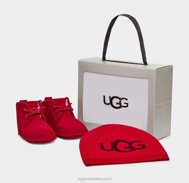 neumel y gorro rojo samba bebé UGG 4VBT337