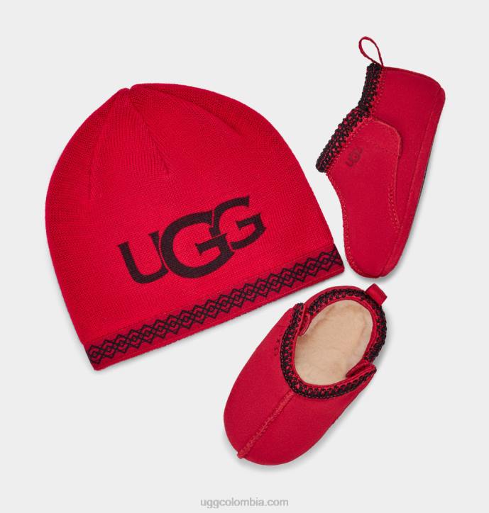 tasman y gorro rojo samba bebé UGG 4VBT336