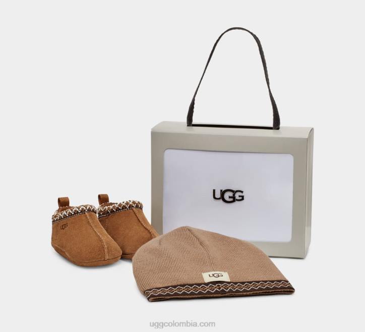 tasman y gorro castaña bebé UGG 4VBT2035