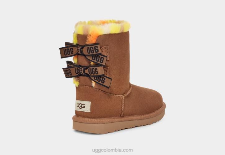 bailey arco plaid punk castaña niños UGG 4VBT1773