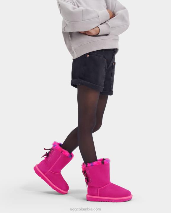 bailey arco plaid punk rosa de roca niños UGG 4VBT1774
