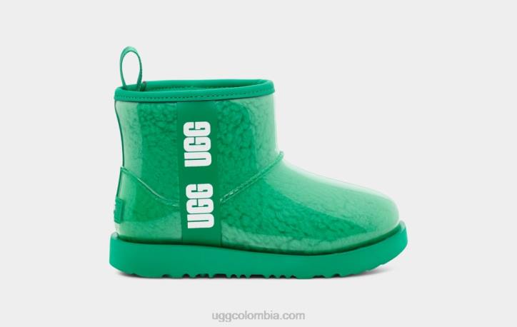 clásico transparente mini ii verde esmeralda niños UGG 4VBT1751
