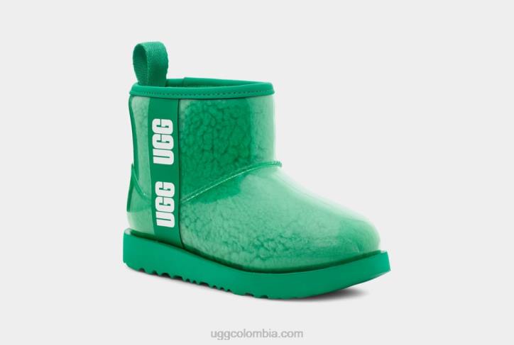 clásico transparente mini ii verde esmeralda niños UGG 4VBT1751