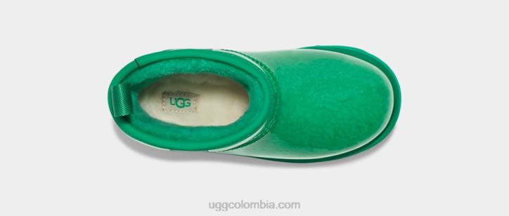 clásico transparente mini ii verde esmeralda niños UGG 4VBT1751