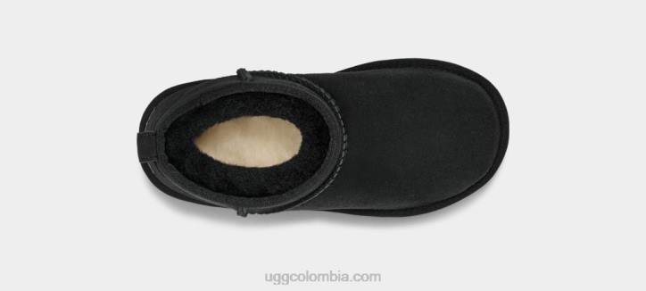 clásico ultra mini negro niños UGG 4VBT1666
